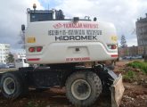 kiralık lastikli excavatör hidromek 140w