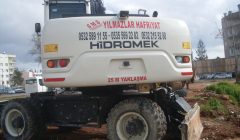 kiralık lastikli excavatör hidromek 140w