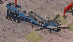 Hemen Teslim 150-250 Ton Saat Kapasiteli Mobil Konkasör